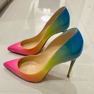 Christian Louboutin Pigalle Follies 100 Patent Sunrise